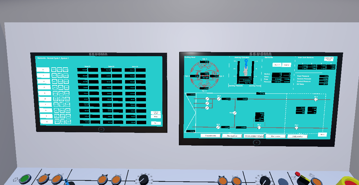 Real-time telemetry and sensor dashboard UI
